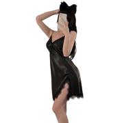 Camisón para Mujer - Camisones De Satén para Mujer, Lencería Sexy, Camisón De Encaje, Vestido De Seda, Negligé, Babydoll, Camisón, Estilo B, XL