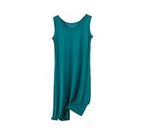 Camisón Para Mujer - Camisones De Verano Camisón Sin Mangas De Algodón Para Mujer Tallas Grandes Camisón Suelto Para Mujer Ropa Informal Para Dormir,Verde,3Xl
