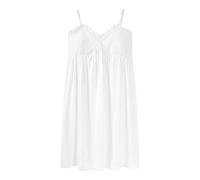 Camisón Para Mujer - Con Almohadilla Para El Pecho Correa De Espagueti Con Cuello En V Camisones De Encaje Para Mujer Vestido De Noche De Algodón Modal Vestido Informal Para El Hogar Camisa De Noc