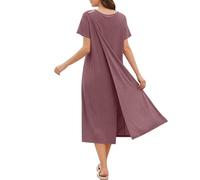 Camisón para mujer, maternidad, trabajo de enfermería, cirugía, camisón suave y cómodo, camisón transpirable, pijama, lactancia, ropa de descanso, ropa de dormir, ropa de dormir, ropa de hogar, Reino
