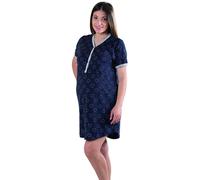 Camisón Premamá Azul - con Corazoncito T7 Premamy