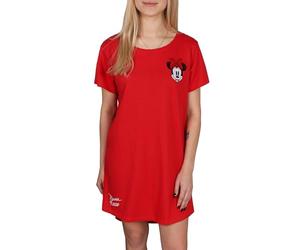 Camisón Rojo para Mujeres Camisa de Dormir Minnie Mouse Disney M