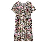 Camisón señora Mayor Algodón Vestidos Casual Tallas Grandes Flexibles Camisones Mujer Manga Corta Pijamas Sleepshirt De Corte Clásico para Mujer y Personas Mayores