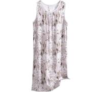 Camisón sin mangas para mujer, talla grande, ropa de dormir sin mangas, tirantes anchos, estampado floral, ajuste holgado, vestido de casa para mujer, mamá, ropa de descanso casual, N.º 3, 6XL