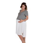Camisón T6 Media Manga Blanco/Gris Premamy