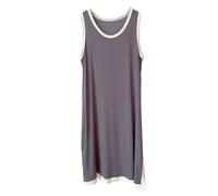 Camisones Mujer Algodón Largos Camisón Mujer Tirantes sin Manga Camisones para Mujer Tallas Grandes Camisones Mujer Cuello Redondo Pijamas de Talla Grande (5#,XL)