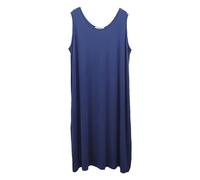 Camisones Mujer Algodón Largos Camisón Mujer Tirantes sin Manga Camisones para Mujer Tallas Grandes Camisones Mujer Cuello Redondo Pijamas de Talla Grande (3#,XL)