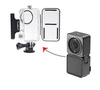 CamKix Carcasa Impermeable Compatible con DJI Action 2 Power Combo o DJI Action 2 Dual-Screen Combo - Transparente - Protege hasta 147 Pies/145 Metros Bajo el Agua - Visualización Perfecta