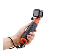 CamKix Flotador Superior Compatible con Hero - Flotador con Asa para Hero 4, 3+, 3, 2, 1 / Hueco Interior para el Almacenamiento de Articulos Pequeños / Cubierta de silicona texturizada Asa para facil agarre / Tornillo de mano y cordon Incluido (Anaranjado)