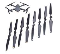 CAMKIX Hélices de Repuesto para dji Mavic Pro/Platinum, 2 Juegos (8 Cuchillas), Color Negro, alas Plegables de liberación rápida, Probado en Vuelo, Accesorio Esencial para dji Mavic Pro