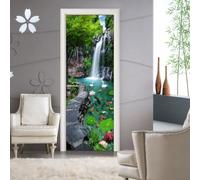 Cammeciso Adhesivos para Puertas Interiores 3D,LáMina Decorativa Puerta Interior,Adhesivo Mural para Puerta En 3D,Textura Delicada,Adecuado para Puertas De Dormitorios