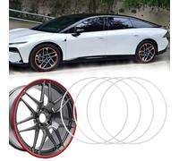 Cammeciso Protectores De Llantas De AleacióN,Anillo Protector Borde Rueda,Aluminium Aleación Protectores de Llanta Autoadhesivos,Juego de 4,Anti Choques,Anti RasguñOs,para Todos los Modelos Coche