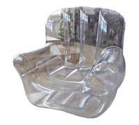 Cammeciso SillóN Hinchable Transparente,Sofá Inflable De PVC para Interior,SillóN Puff Inflable Transparente,Silla De Camping Inflable Transparente,Sofá Inflable Ligero para Exteriores