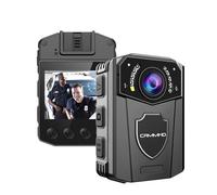 CAMMHD Cámara Corporal 2K Z3-64GB, 10h Autonomía, Visión Nocturna IR y Cifrado de Datos, Camara Corporal con 2 Clips Giratorios 360°, para Policía, Seguridad y Uso Personal