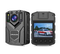CAMMHD Cámara Corporal 2K Z5, 8-10H de Autonomía, Body CAM con Visión Nocturna, Grabación Audio/Video y Memoria Expandible para Policía/Senderismo/Reuniones（64GB）
