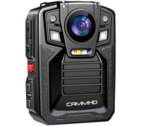 CAMMHD Cámara Corporal 4K V8-512GB, Batería 4400mAh para 14H de Autonomía, Códec H.265, Protección IP68 con Visión Nocturna, Body CAM Incluye Base de Carga