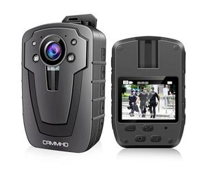 CAMMHD Cámara Corporal C8 32G 1296P con Grabación de Audio y Video, 11-12 Horas de Autonomía, Visión Nocturna Body CAM Resistente al Agua IP67, Memoria Ampliable, para Aplicación de la Ley, Seguridad