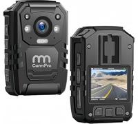CammPro Grabadora de aplicación de la ley I826, grabadora de policía HD 1296P, memoria integrada de 128 GB, función GPS de visión nocturna, esencial para seguridad al aire libre y uso personal