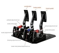 CAMMUS LC100 - Pedales de celda de carga - Pedales de carreras Sim de alta precisión con fuerza de freno ajustable, construcción duradera y retroalimentación realista para corredores Sim profesionales