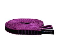 CAMNAL Correa de escalada profesional de poliamida de 16 mm, certificado UIAA y CE, resistencia a la tracción de 22 kN (lila, 120 cm)