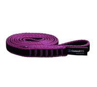 CAMNAL Correa de escalada profesional de poliamida de 16 mm, certificado UIAA y CE, resistencia a la tracción de 22 kN (lila, 80 cm)