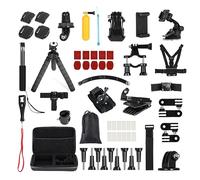 Camnoon 60 en 1 Kit de Accesorios para Cámaras de Acción Compatible con Montura y Accesorios GoPro Hero 13 12 11 10 9 8 MAX 7 6 Insta360 Xiaomi YI Cámaras de Acción con Funda de Transporte
