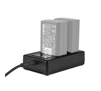Camnoon Cargador de batería portátil de 2 Ranuras para batería de Flash Godox con 2 Luces indicadoras para baterías Godox V1 V860III Flash Speedlite VB26A/VB26B/VB30