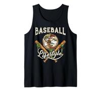 Camo Baseball Lifestyle Ice Cream Drip Camuflaje Niños Camiseta sin Mangas