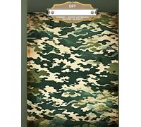 CAMO CAMOFLOUGE MILITARY FABRIC * CORNELL NOTES SYSTEM COLLEGE COURSE NOTEBOOK+BONUS: Address/CellPhone Contact-Fraternity Sorority Men Women Journal ... Homeschool High School Ivy League University