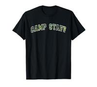 Camo Camp Staff Summer Campground Anfitrión Entrenador Equipo Besties Camiseta