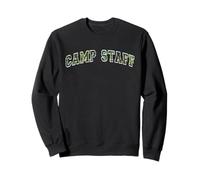 Camo Camp Staff Summer Campground Anfitrión Entrenador Equipo Besties Sudadera