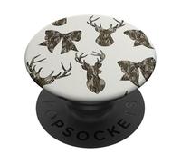 Camo Coquette Bow For Deer Hunting PopSockets PopGrip Adhesivo
