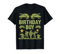 Camo Nine Birthday Boy, militar, novena fiesta, niños de 9 años Camiseta