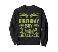 Camo Nine Birthday Boy, militar, novena fiesta, niños de 9 años Sudadera