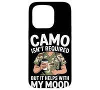 Camo no es necesario, pero ayuda con mi estado de ánimo VA enfermera Carcasa para iPhone 15 Pro