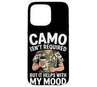 Camo no es necesario, pero ayuda con mi estado de ánimo VA enfermera Carcasa para iPhone 15 Pro Max