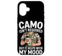Camo no es necesario, pero ayuda con mi estado de ánimo VA enfermera Carcasa para iPhone 16