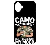 Camo no es necesario, pero ayuda con mi estado de ánimo VA enfermera Carcasa para iPhone 16 Plus