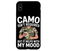 Camo no es necesario, pero ayuda con mi estado de ánimo VA enfermera Carcasa para iPhone XS Max