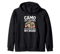 Camo no es necesario, pero ayuda con mi estado de ánimo VA enfermera Sudadera con Capucha