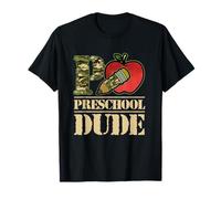Camo Pencil Preescolar Dude Student First Day of School Camiseta