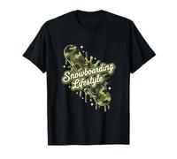 Camo Snowboard Drip Life Style Camiseta