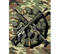 Camo Tactical Weapons Notebook: Grid Journal for Notes, Concepts, and Daily Use