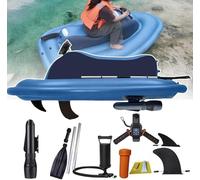Camolech Barco inflable eléctrico de 700 W con motor, batería recargable de 16000 mAh, motor portátil de moto acuática y SUP para adultos y niños, buceo, natación, kayak (versión no extraíble)
