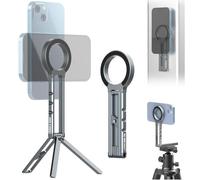 CAMOLOGEEK Soporte magnético de Aluminio MG-06 con Doble Lado y trípode de 1/4" para Gimnasio y Viajes, Soporte magnético para iPhone 16 15 14 13 12 Pro MAX Plus