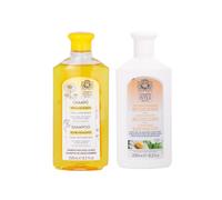 Camomila Intea - Champú + Acondicionador Rubios 2x250 ML con Manzanilla | Limpia, desenreda y aporta brillo intenso al cabello rubio en un ritual diario con extracto de manzanilla y sin parabenos.