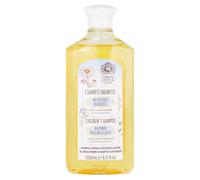 Camomila Intea - Champú infantil - Reflejos rubios - 250 ml | Para el lavado diario de cabellos rubios delicados: aclara suavemente e intensifica el brillo sin siliconas ni parabenos.