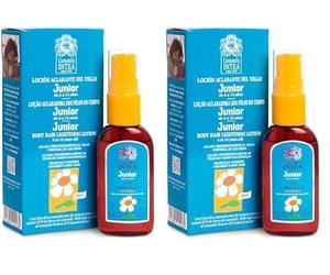Camomila Intea - Loción aclarante del vello para niños - Cubrevello en Spray - Decoloración para el vello del cuerpo - 50 ML (Paquete de 2)
