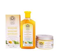 Camomila Intea - Pack Rubio - Loción Aclarante + Champú + Mascarilla | Tratamiento para reflejos rubios naturales con manzanilla ecológica: aclara, repara e ilumina el cabello en tres pasos.