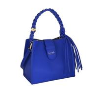 Camomilla Bolso de Mano Mujer, con Bandolera, Piel Sintética, Colección Jelly Bag, Talla S, Color Azul